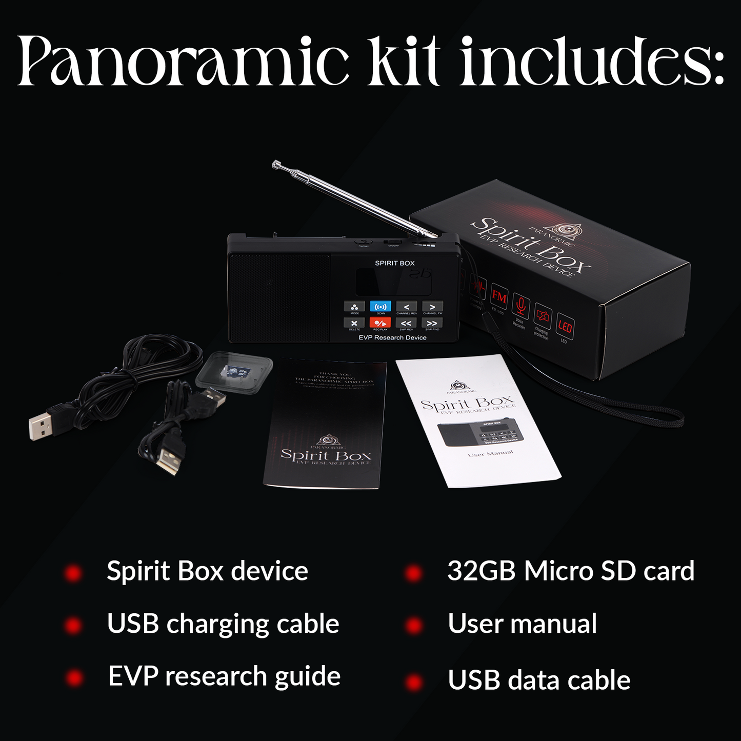 Spirit Box — Handheld EVP Ghost Hunting Equipment Kit