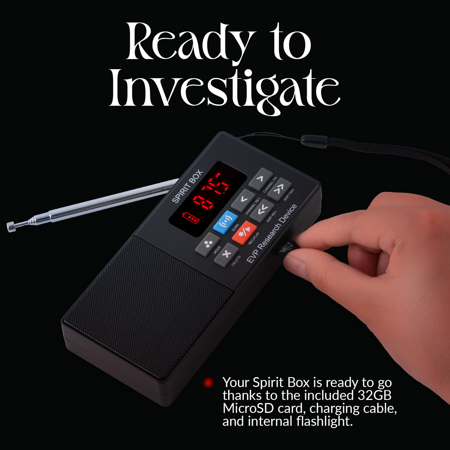 Spirit Box — Handheld EVP Ghost Hunting Equipment Kit