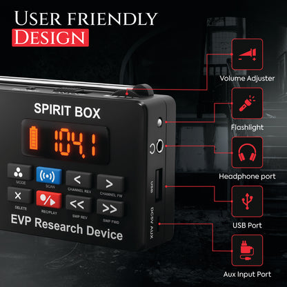 Spirit Box —  Handheld EVP Ghost Hunting Equipment Kit