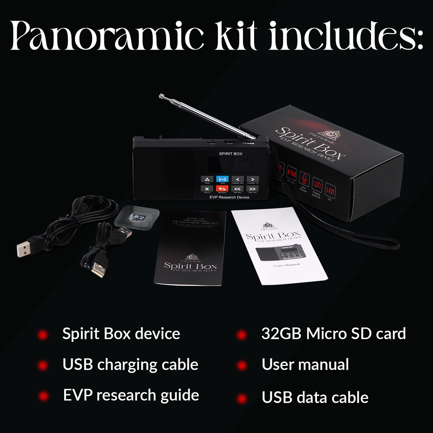 Spirit Box —  Handheld EVP Ghost Hunting Equipment Kit