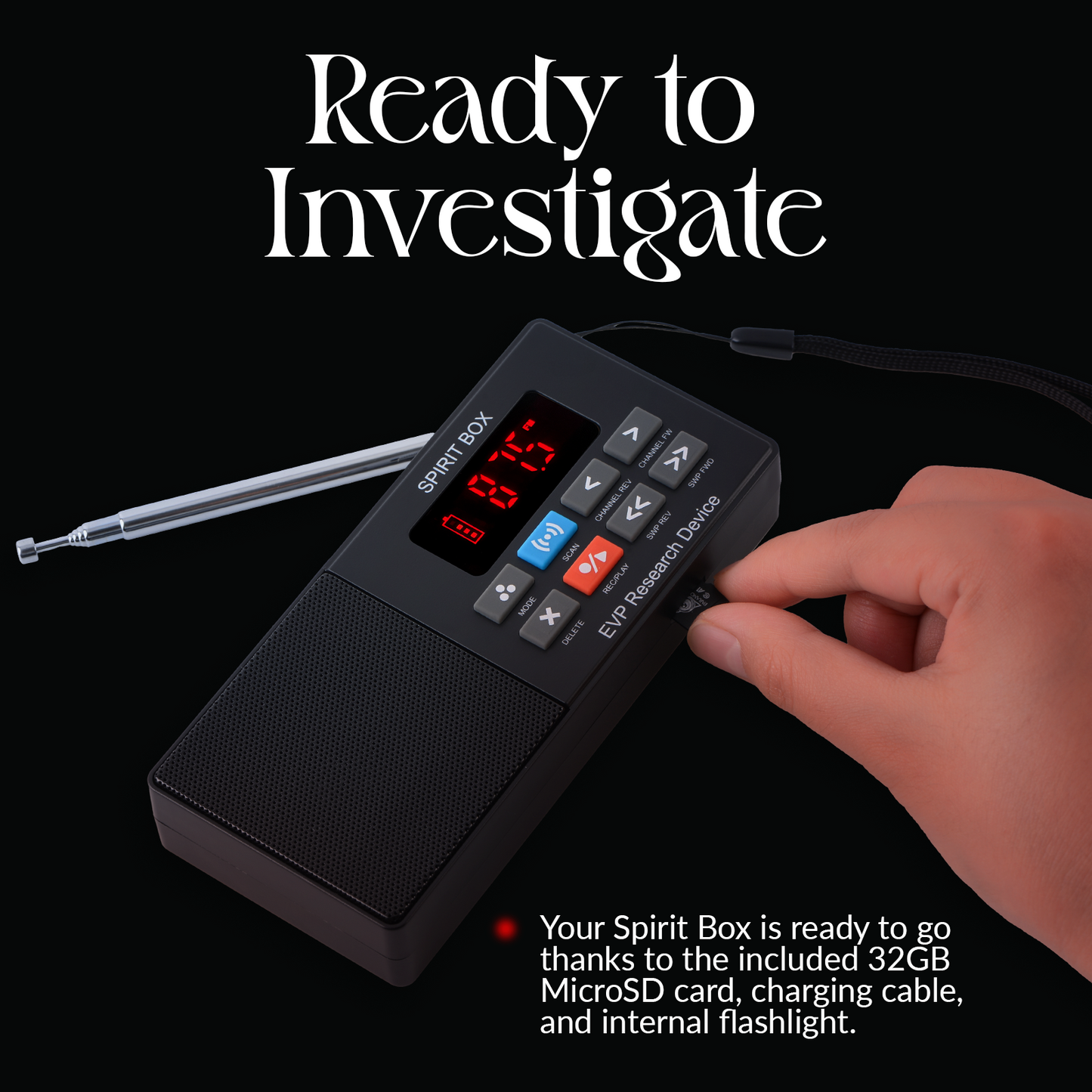 Spirit Box —  Handheld EVP Ghost Hunting Equipment Kit